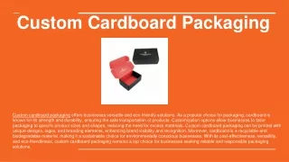 c ustom cardboard packaging