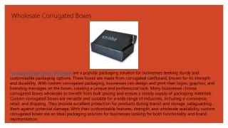 wholesale corrugated boxes