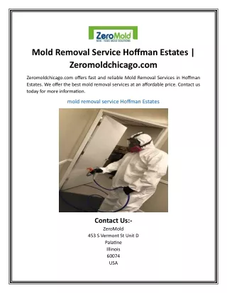 Mold Removal Service Hoffman Estates  Zeromoldchicago