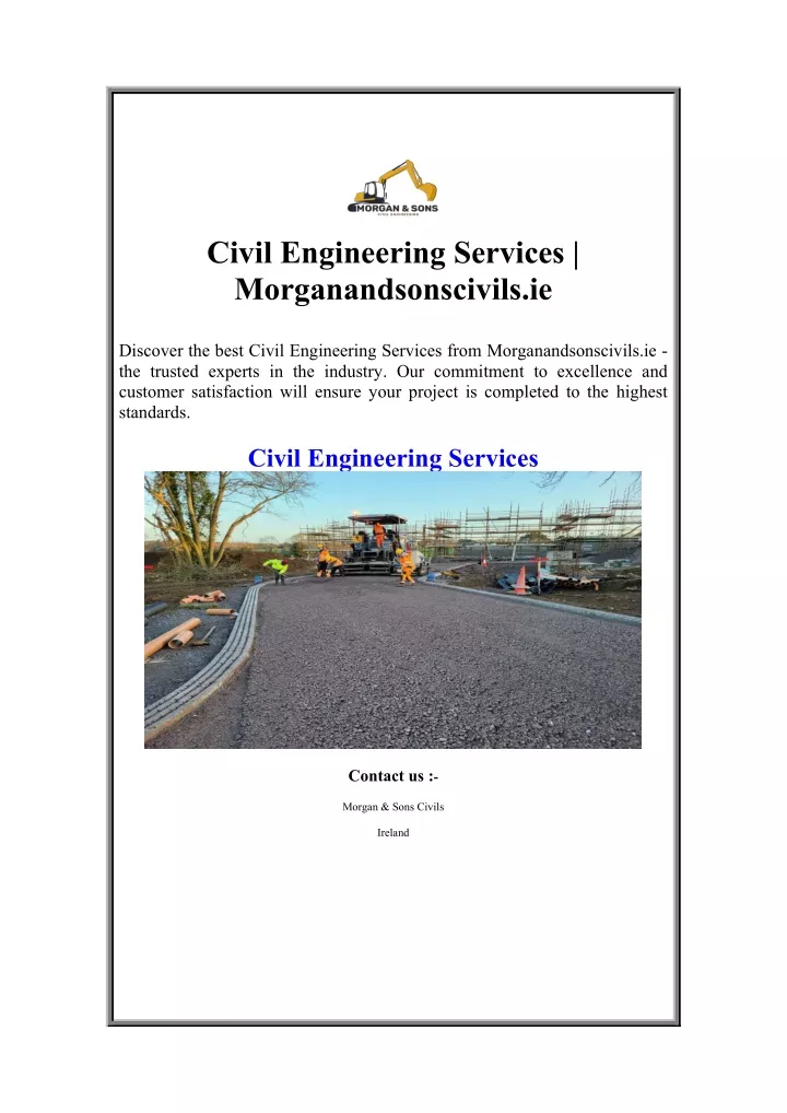 civil engineering services morganandsonscivils ie