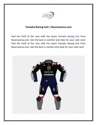 Yamaha Racing Suit  Racersarena.com 01