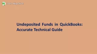 undeposited funds in quickbooks accurate