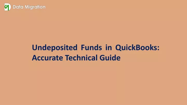 undeposited funds in quickbooks accurate