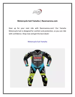 Motorcycle Suit Yamaha  Racersarena.com 02