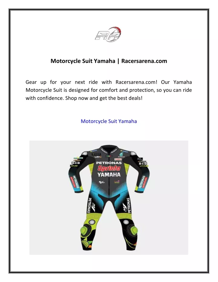 motorcycle suit yamaha racersarena com