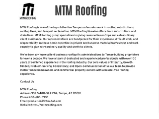 MTM Roofing