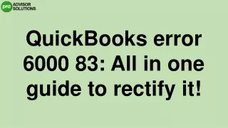 quickbooks error 6000 83 all in one guide