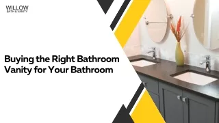 Buying the Right Bathroom Vanity for Your Bathroom