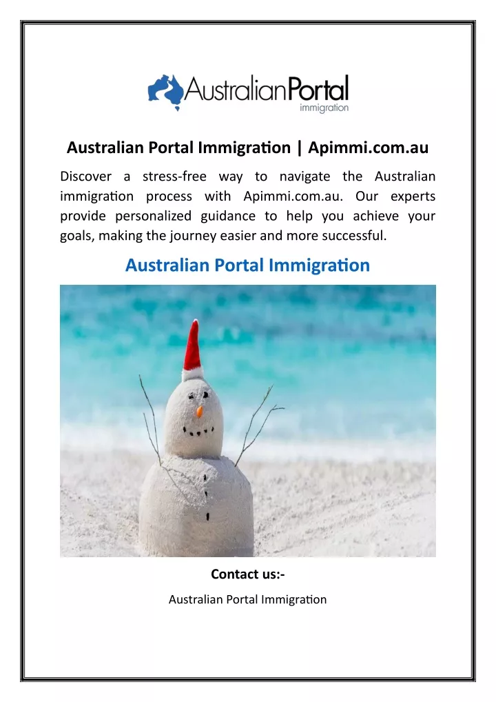 australian portal immigration apimmi com au