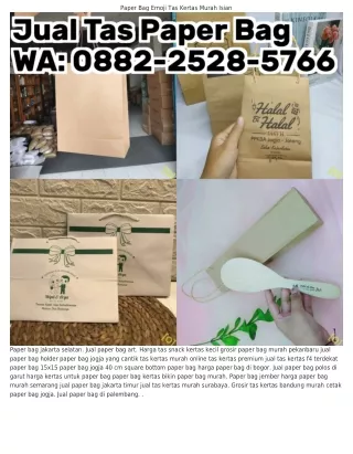 Ô882•2528•5ᜪ66 (WA) Tas Kertas Murah Motif Batik Harga Paper Bag Malang