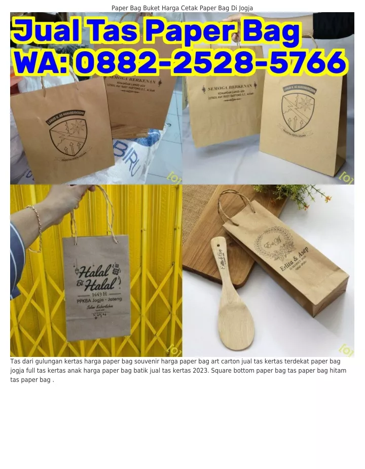 paper bag buket harga cetak paper bag di jogja