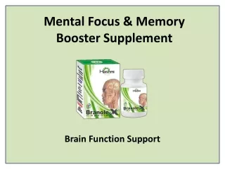 mental focus memory booster supplement