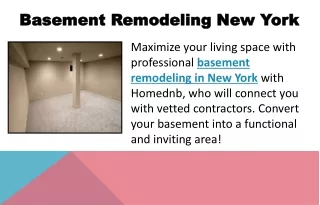 Basement Remodeling New York