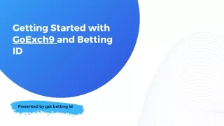 Get Betting ID - Join Goexch9 and Unleash Your Luck