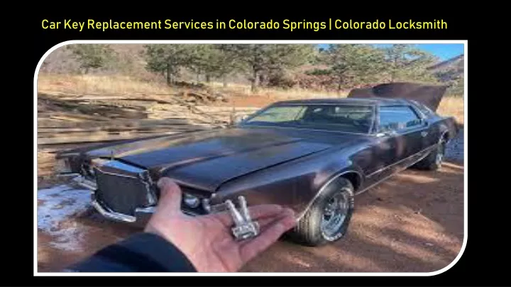 car key replacement services in colorado springs