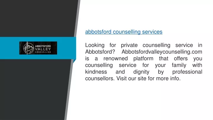 abbotsford counselling services looking