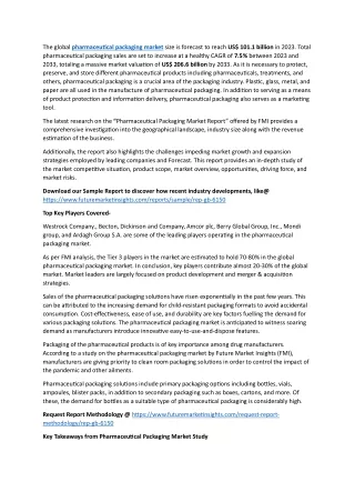 the global pharmaceutical packaging market size