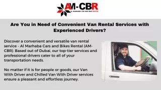 Are You in Need of Convenient Van Rental Services with Experienced Drivers (1)