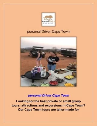 personal Driver Cape Town