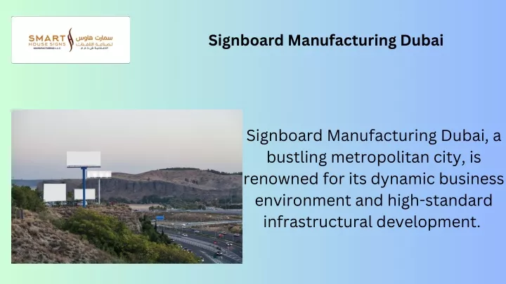 signboard manufacturing dubai