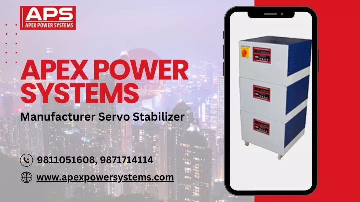 apex power systems manufacturer servo stabilizer