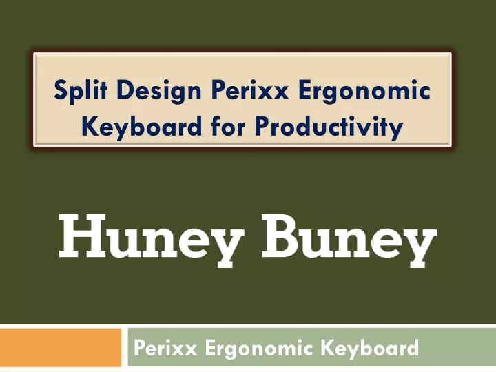 split design perixx ergonomic keyboard for productivity