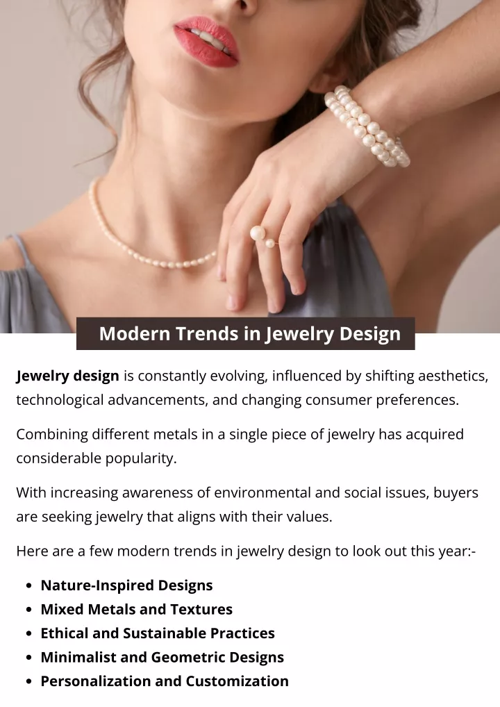 modern trends in jewelry design
