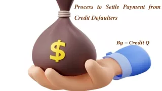 process to settle payment from