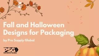 Fall and Halloween Designs for Packaging