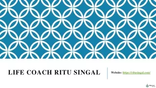 Life Coach Ritu Singal- Premarital Counselling
