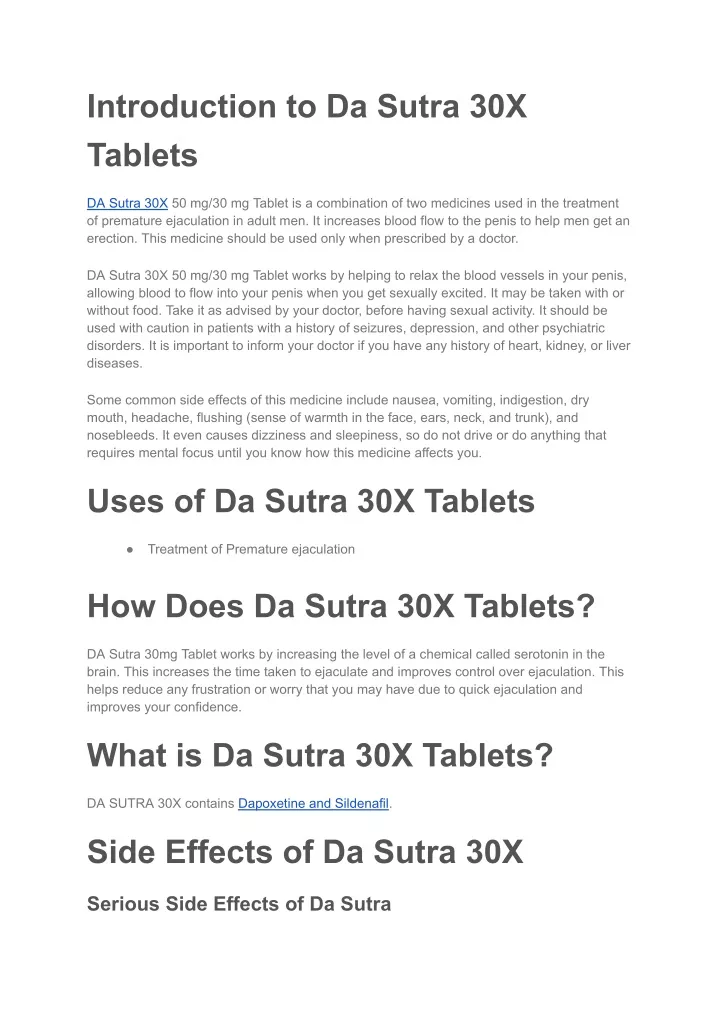 introduction to da sutra 30x tablets