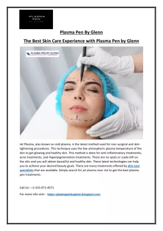 Unveil the Best Version of Yourself With the Jet Plasma Technique