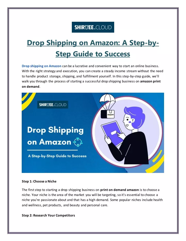 drop shipping on amazon a step by step guide
