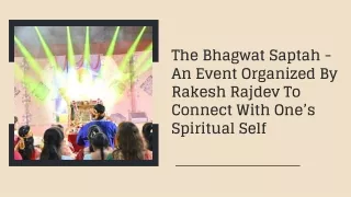 the bhagwat saptah an event organized by rakesh