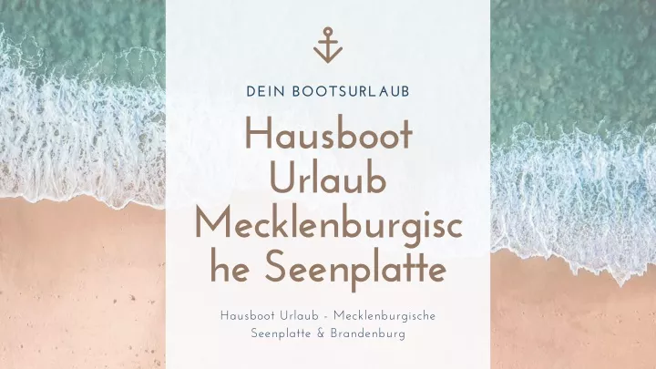 dein bootsurlaub hausboot urlaub mecklenburgisc