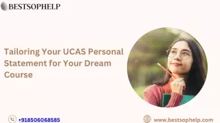 Tailoring Your UCAS Personal Statement for Your Dream Course