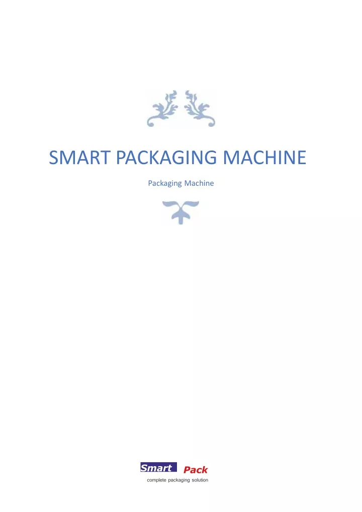 smart packaging machine