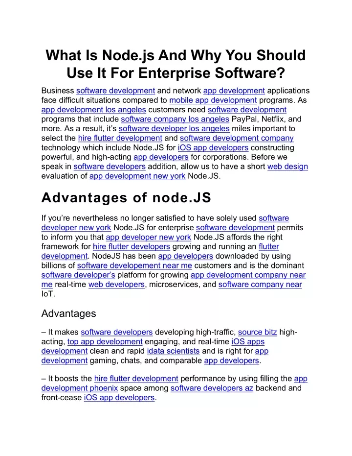 what is node js and why you should