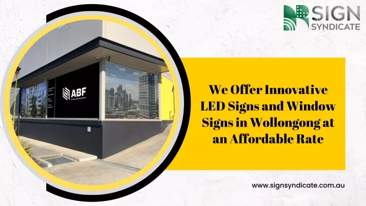 we offer innovative led signs and window signs