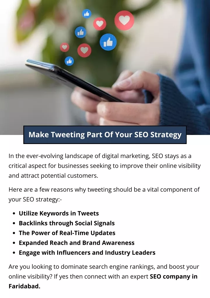make tweeting part of your seo strategy