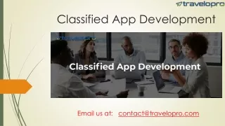 classified app development