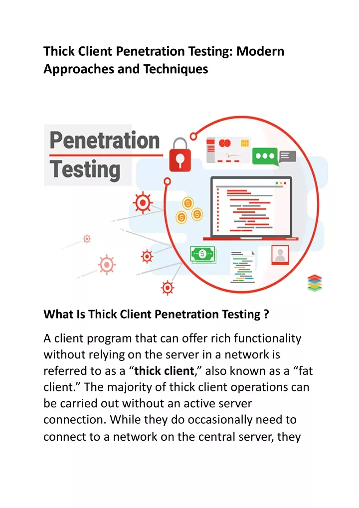 thick client penetration testing modern