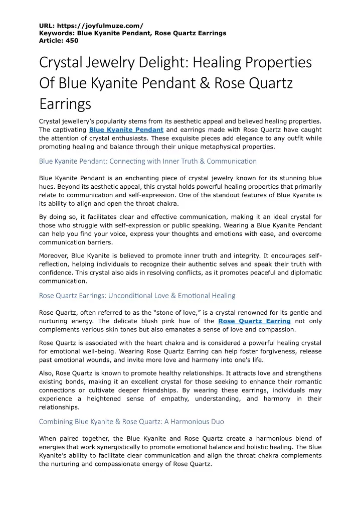 url https joyfulmuze com keywords blue kyanite