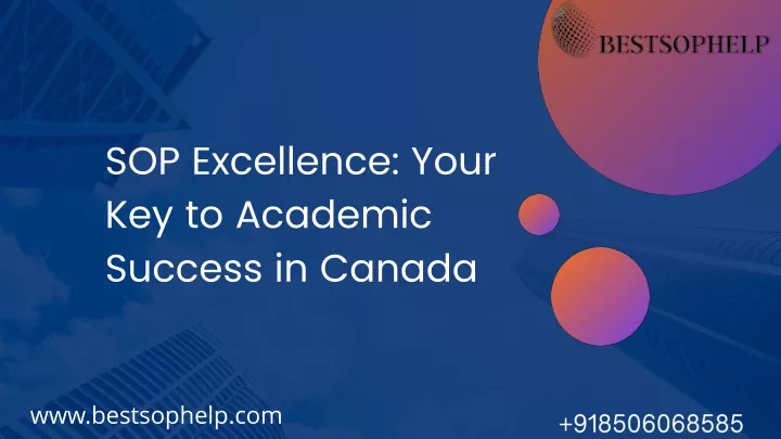 sop excellence your key to academic success