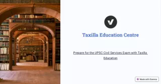 Ace The UPSC Exam with Taxilla's Online Courses