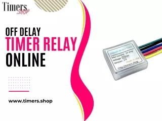 Buy Off Delay Timer Relay Online
