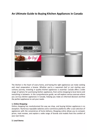An Ultimate Guide to Buying Kitchen Appliances in Canada.docx