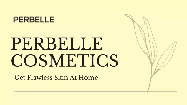 perbelle cosmetics