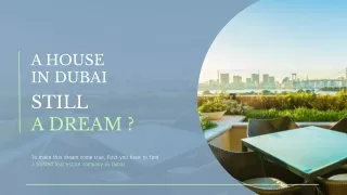Buy your dream house in Dubai