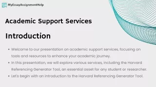 Academic Support Services